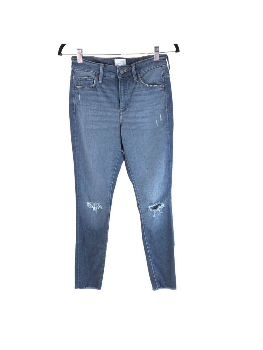 Universal Thread Womens Jeans High Rise Skinny Dark Wash Distressed Size 2/26R